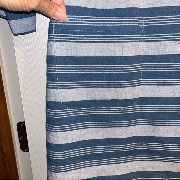 Seasalt Cornwall Linen/Cotton Striped Calenick Tunic Top - Picture 7 of 15